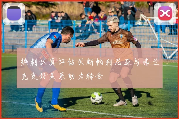 热刺认真评估买断帕利尼亚与弗兰克良好关系助力转会